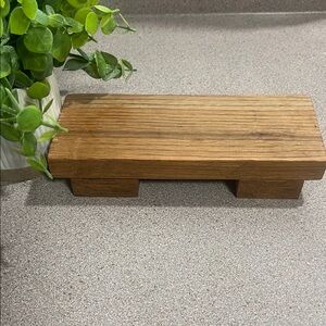 Handmade Natural Wood Riser Candle Display, Plant Stand